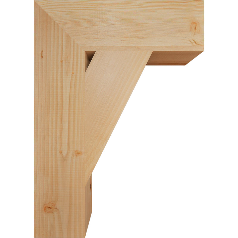 Support de bloc traditionnel, Douglas (lisse), H 28 po x l 5,5 po x P 20 po