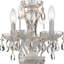 Lustre traditionnel à 4 lumières de style bougie avec détails en cristal Malpasso-19187331-121848058