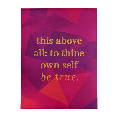 Quotes Chenille Indoor Rug