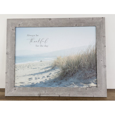 «Always Be Thankful For The Day», art décoratif nautique