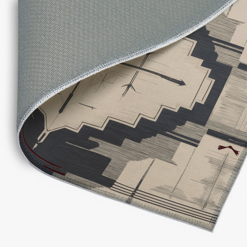 Tapis intérieur et extérieur Medallion Mirage, Rectangulaire 2 pi x 3 pi