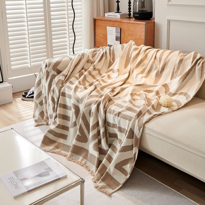Housse pour canapé modulaire Boho Chenille, Kaki, H 91 po x l 118 po x P 0,2 po