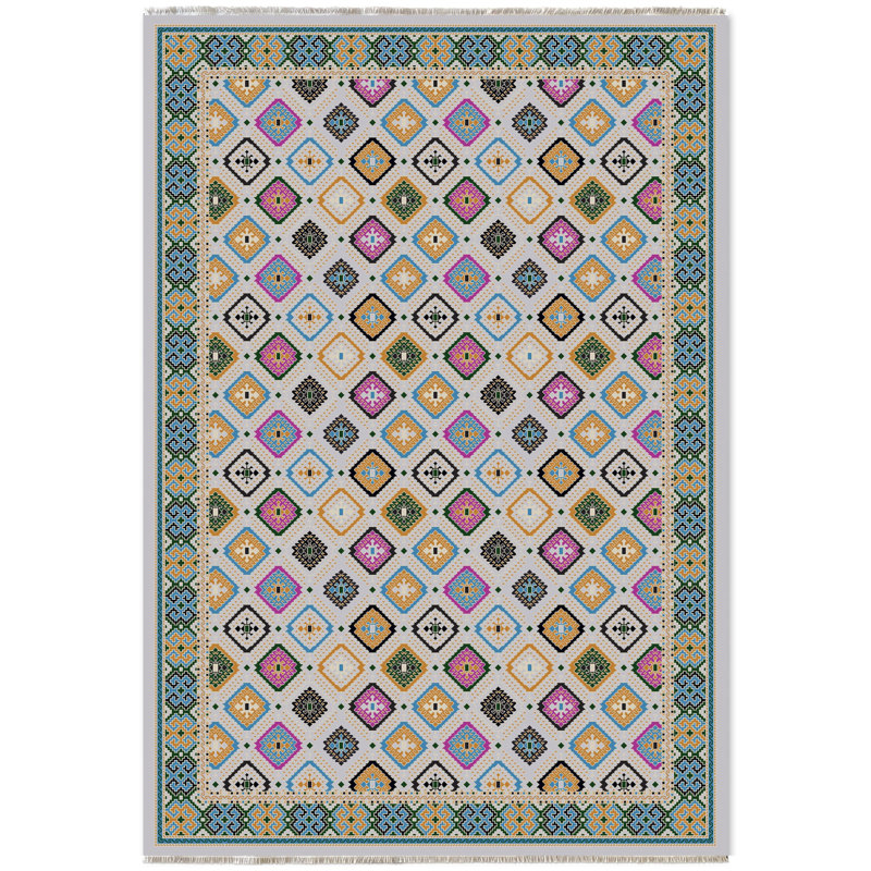Tapis Zyir avec envers antidérapant, Tapis de couloir 6 pi 7 po x 13 pi 2 po