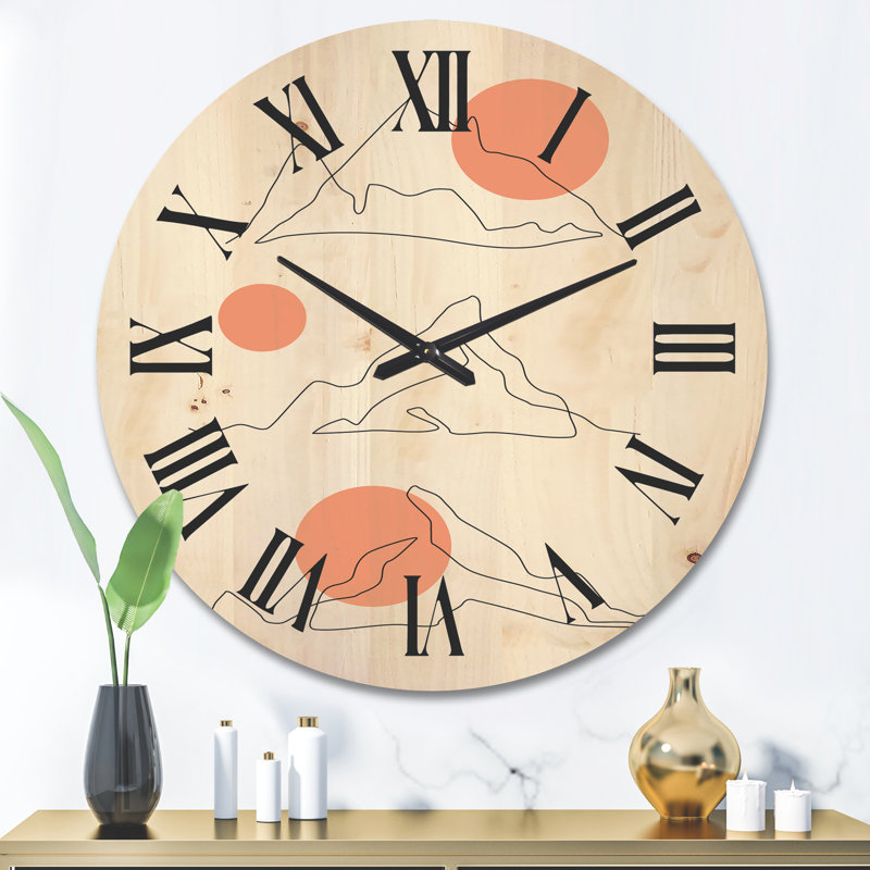 Horloge murale abstraite, Grand