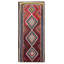 Kilim rouge à la main unique 4 pi 6 po x 10 pi 2 po Ankara