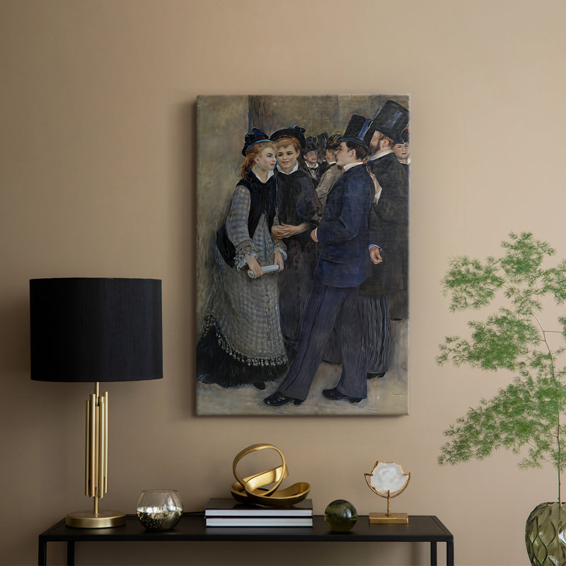 Laissant le conservatoire (La Sortie du conservatoire) -Galerie sur toile tendue par Pierre-Auguste Renoir, 12 x 18