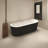 67" Acrylic Freestanding Bathtub With Unique Pleated Design-103486626