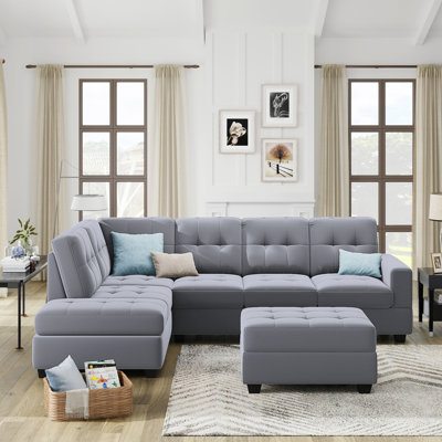 Canapé modulaire réversible et chaise longue avec repose-pieds Waretown