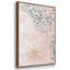Carte rose du guépard - Toile encadrée multi-pièces-445944132-445944137