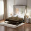 Grand lit escamotable avec éclairage DEL et charge USB-587484735