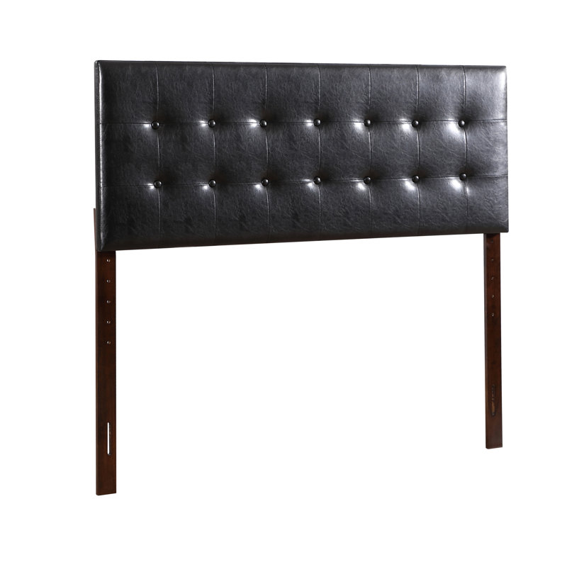 Sevenoaks Headboard With Button Tufting And Adjustable Height, Black, King