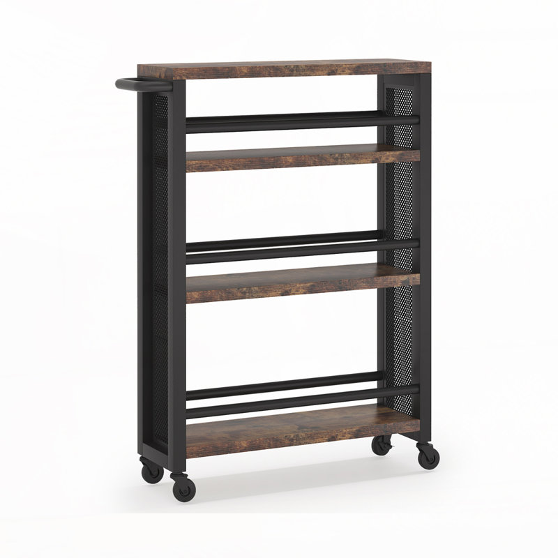 4-Tier Rolling Utility Cart with Wheels