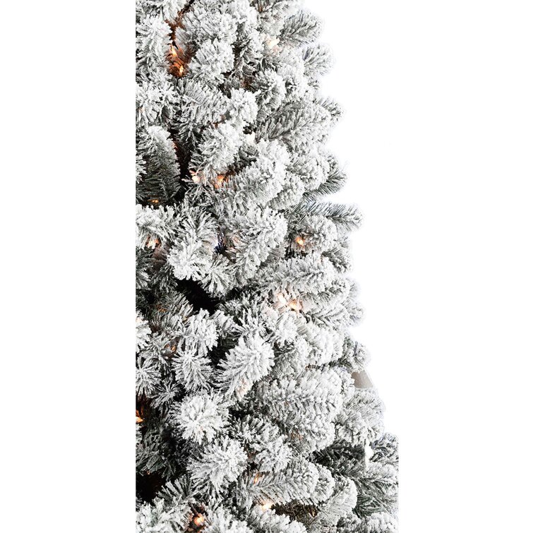 Seasonal Flocked Realistic Pine and Pampas Christmas Tree 600 LED Constant  - Includes a Storage Bag & Remote Control, Wayfair in 2023