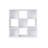 34.96 In. Tall White Wood 3-Shelf Etagere Bookcase-2104671454-2110795303