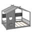 Lit sur pied avec tablette de rangement-603207050