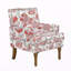 Chaise d'appoint, garniture cloutée, pieds en bois massif, fauteuil de chambre rembourré, chaise d'appoint-133945840