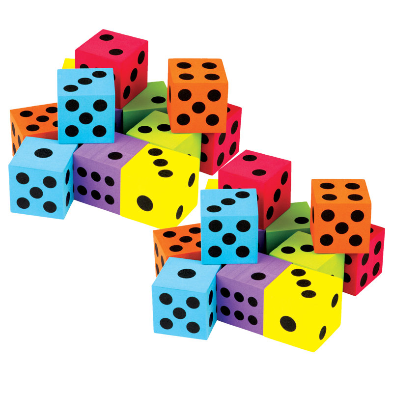 Dés colorés