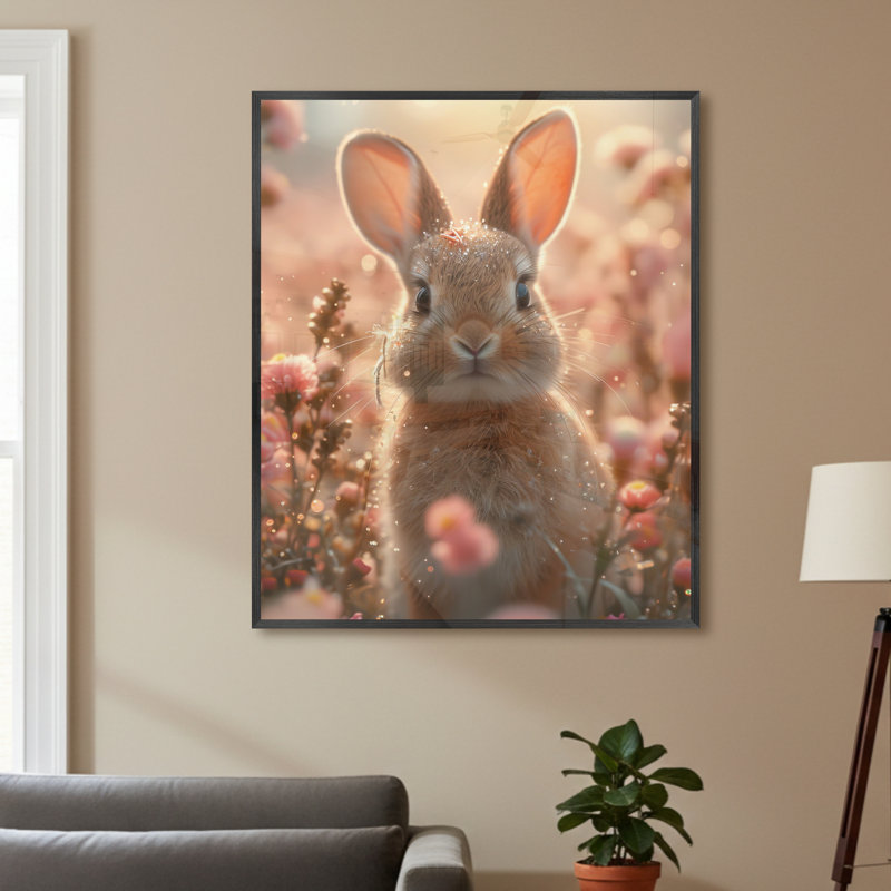 Single Picture Frame LED Illuminated Wall Art Wall Art on Glass / Aluminium, 60 cm H x 50 cm W