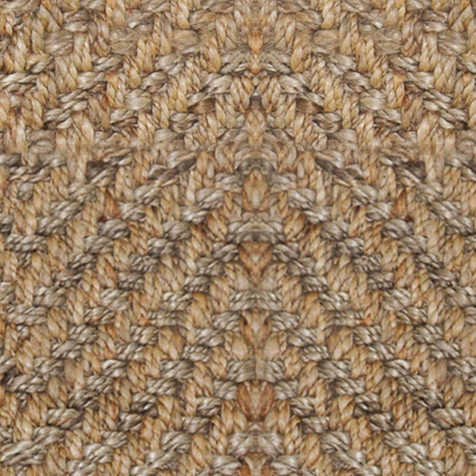 Jiona Brown Hand-Woven Chevron Jute Rug, Rectangle 2' x 3'