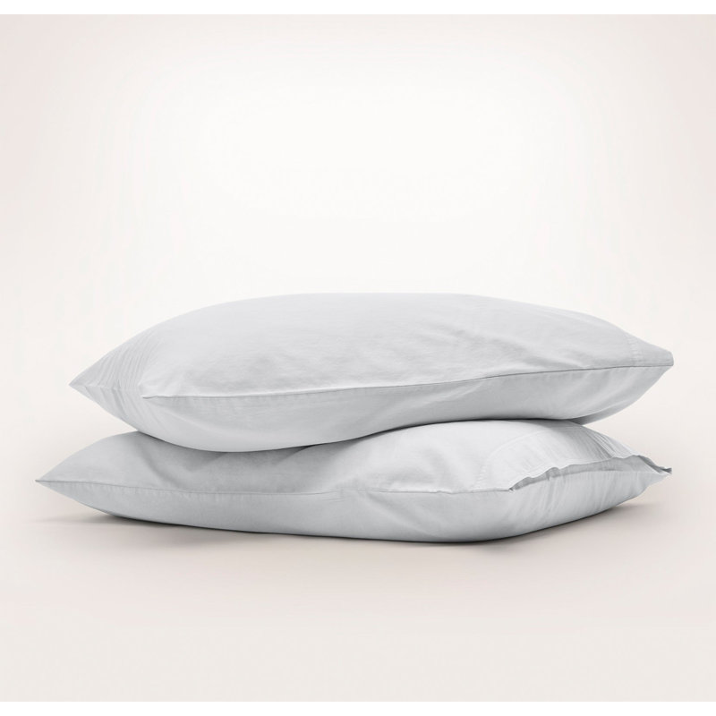 Signature Vintage Washed Pillowcase Set, Vintage Mist, King Pillowcase Set