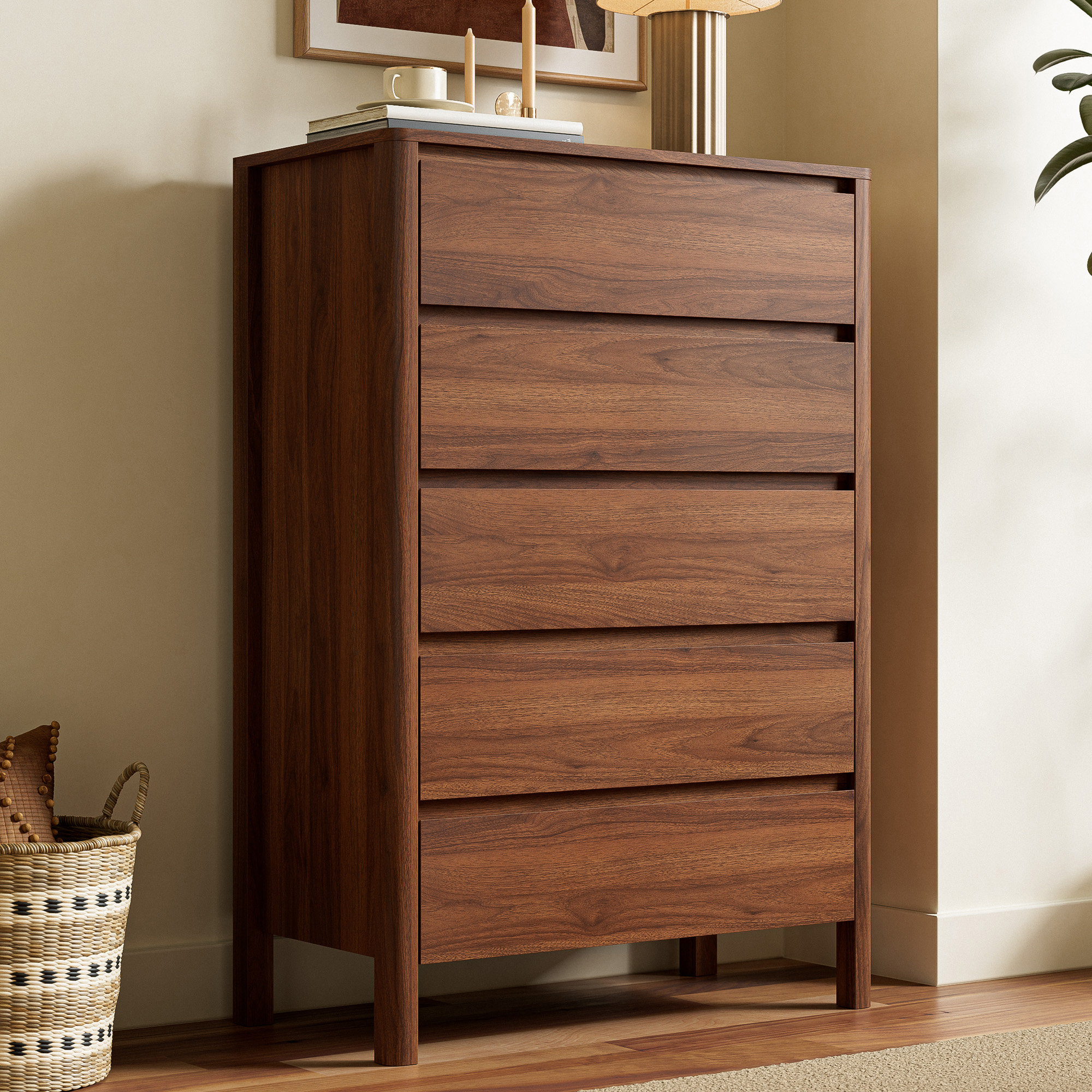 five drawer bedroom dresser Vita entryway and other scenes Shaker Five Drawer Chest -