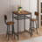 Bar Table, Equipped With 2 Bar Stools