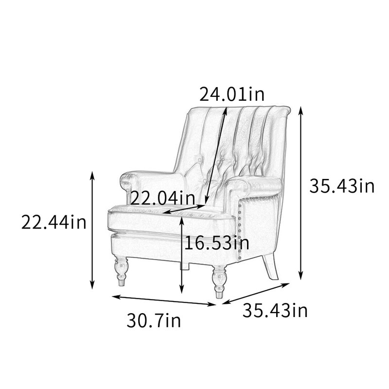 Simple Casual Ergonomic Faux Leather Recliner, Light Blue