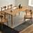 Vintage cherry wood table set-106224426