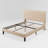 Milas Upholstered Unfinished Platform Bed-2108419334-2108419335