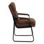 Executive Side Reception Chair with Lumbar Support and Sled Base-1751554533