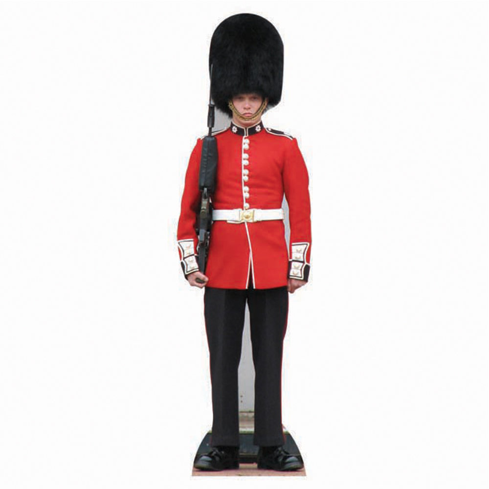 British Palace Guard Cardboard Standup Wet Paint Printing