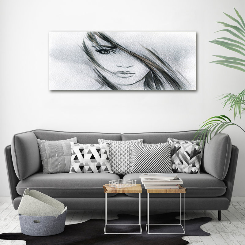 Portrait Of A Woman - No Frame Print on Canvas
