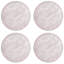 Leather Round 4 Piece Coaster Set