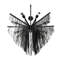 Large Leather Fringe Chandelier-96123465