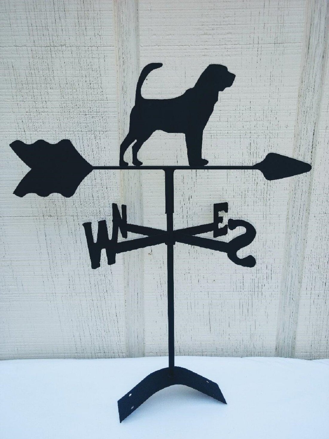 The Lazy Scroll Roof Mount Bloodhound Weathervane | Wayfair