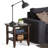 Acadian 19"W Solid Wood Transitional Square End Table with 2 Open Shelves-645222096-560243069