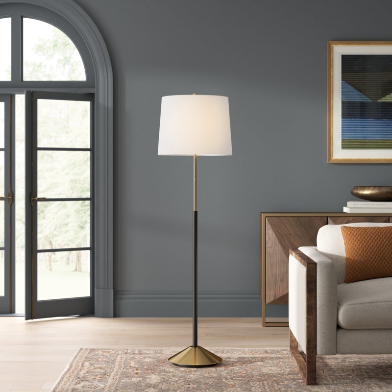 Finan 62'' Brushed Traditional Floor Lamp