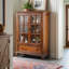 Armoire en bois d'hévéa de style américain