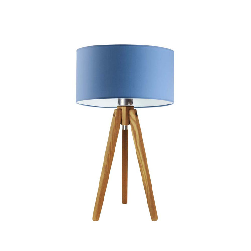 Balinas Solid Wood Tripod Lamp, Sky, Wanut