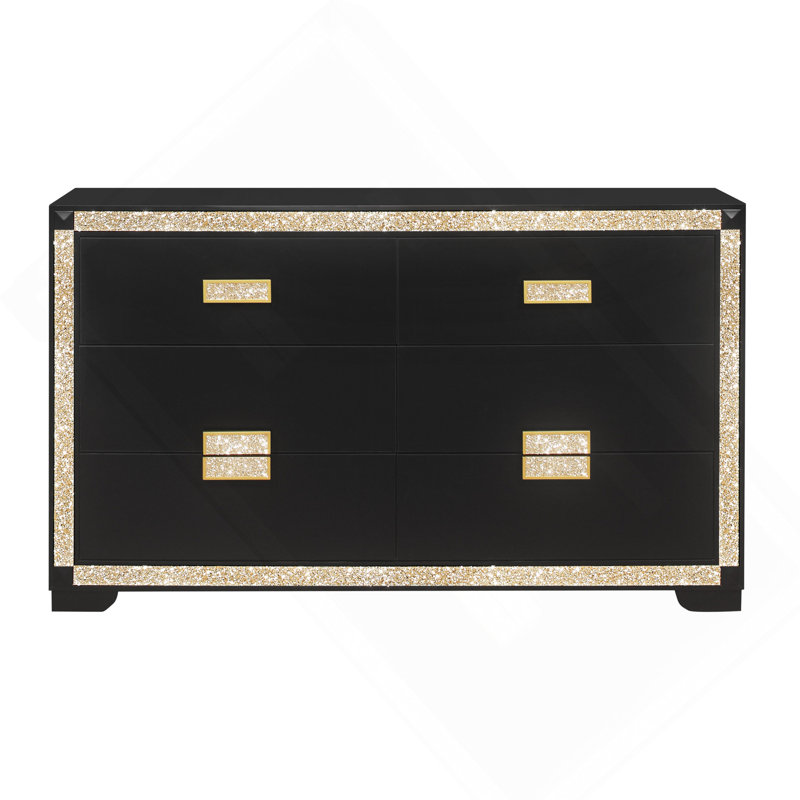 DRESSER ANIMÉ NOIR / DORÉ