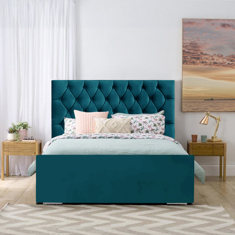 Theirry Upholstered Bed, Mallard, Double (4'6)