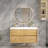 47'' Single Bathroom Vanity with Plastic Top-50890053
