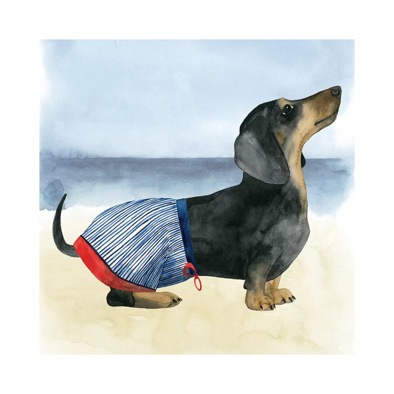 Hot Dog IV by Grace Popp - Wrapped Canvas Painting, 30.48cm H x 30.48cm W x 1.91cm D