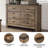 Euodia 61.34'' W 6 - Drawer Dresser
