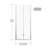 72 In. High Bi - Fold Swing Pivot Shower Door With 6Mm Tempered Glass, Corrosion Hinges, And Silent Switching Mechanism 32 33 Inches Wide Glass Aluminum Frame, Reversible Right/Left Opening, Rust-123115392