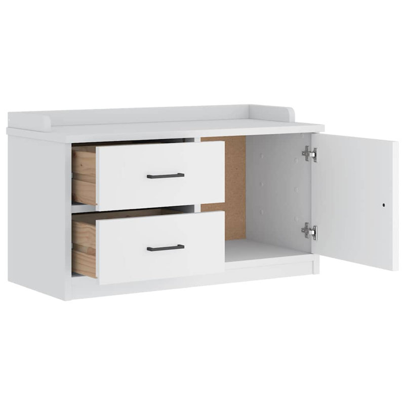 Bepler Shoe Storage Cabinet, White