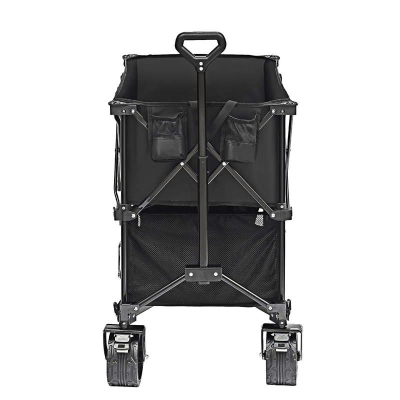 Foldable Double Decker Wagon With All-Terrain Wheels