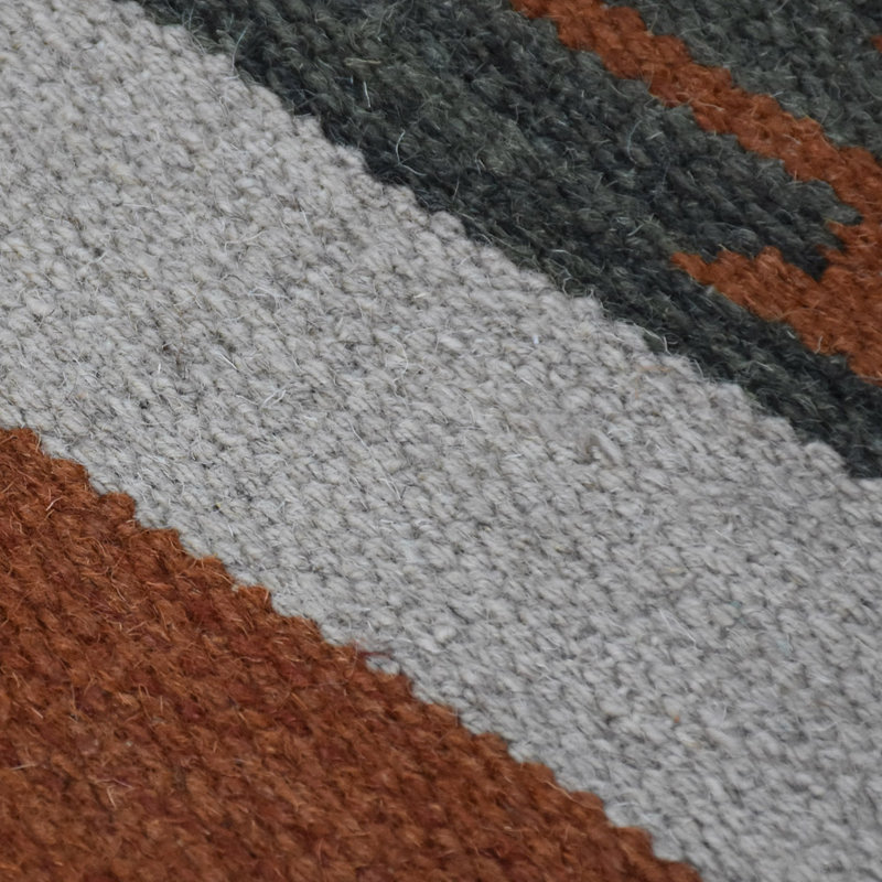 Tapis kilim en laine tissés à la main et à plat Tiaura, Rectangulaire 3 pi x 5 pi
