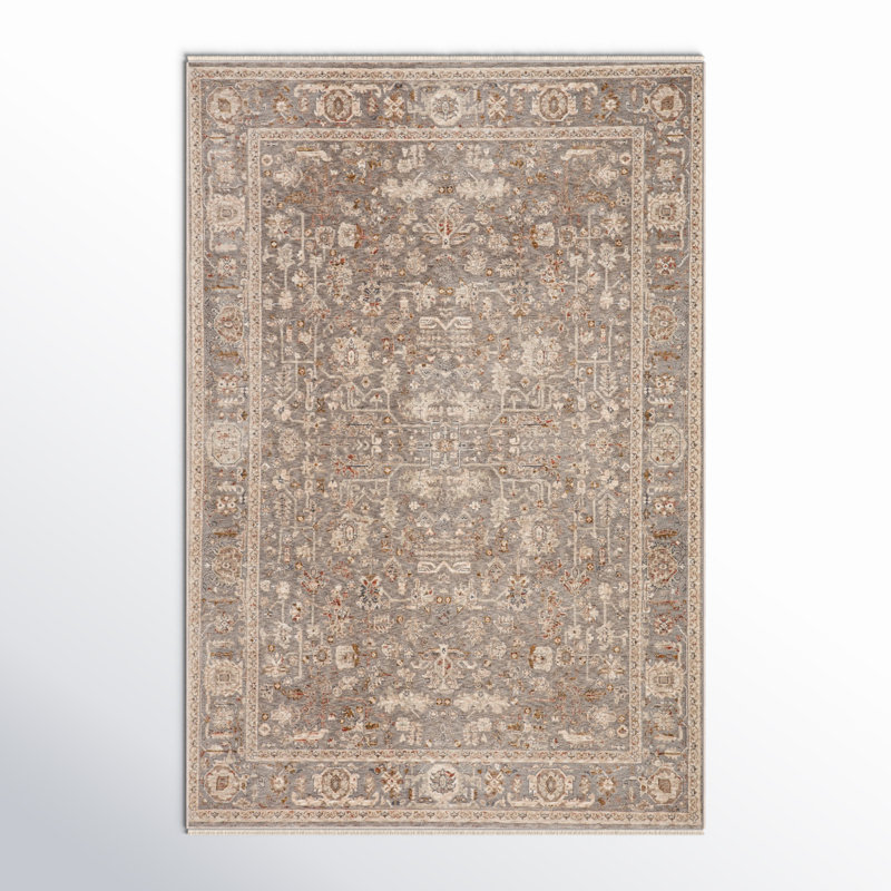 Tapis oriental gris, Rectangle 4pi x 6 pi