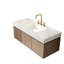 Meuble-lavabo flottant avec espace de rangement multifonctionnel et 3 trous de robinet pré-percés-2005163555